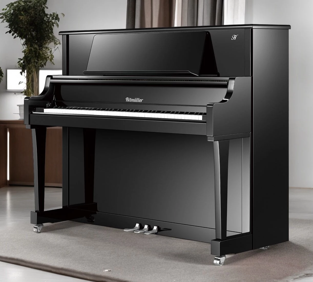Акустическое пианино RITMULLER QU1-RSH 132 BK